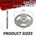 thumbnail image 2 of Signature Fitness Cast Iron Weight Plates for Strength Training, Fits 1-Inch Barbell, Multiple Size Options, 2 of 7