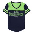 thumbnail image 1 of Playera Touch con adornos de diamantes de imitación de los Seattle Seahawks para mujer, 1 of 2