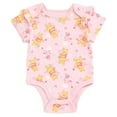 thumbnail image 3 of Disney Winnie the Pooh Piglet Ribbed Bodysuit, Shorts and Headband 3 Piece Outfit Set Newborn to Infant, 3 of 5