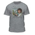 thumbnail image 2 of Teelocity Bob Ross Make Mistakes Into Birds Athletic Heather Short Sleeve Graphic Tee, 2 of 7