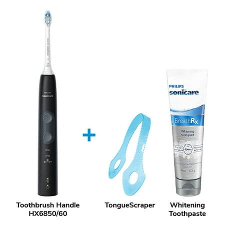 Philips Sonicare HX6850/60 ProtectiveClean 5100 Gum Care Sonic Electric ToothBrush With Tongue Scraper And Whitening Toothpaste