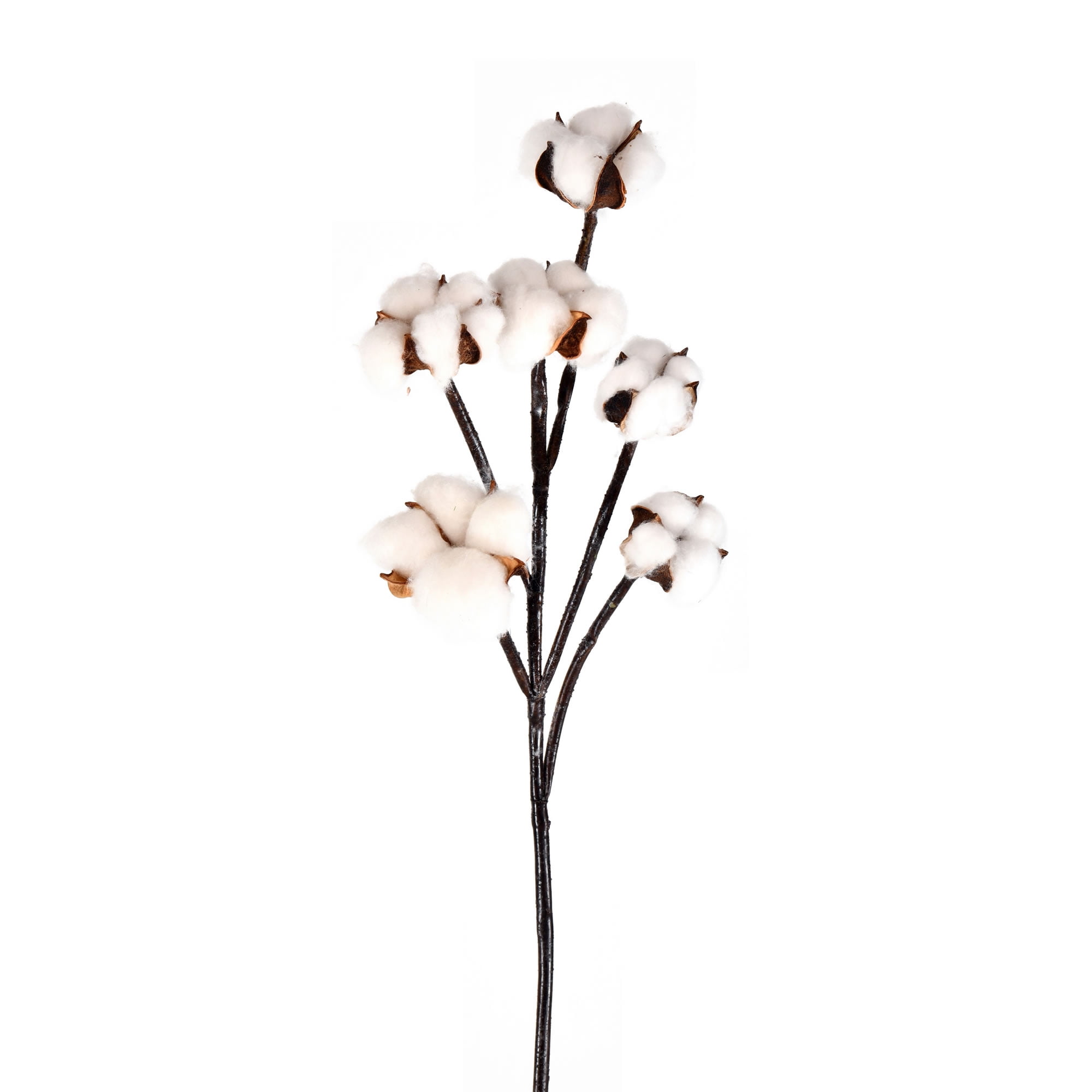 Vickerman 30' Artificial White Cotton Spray. Includes 3 sprays per pack