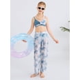 thumbnail image 2 of 3Pcs Teens Girl Summer Adjustable Strap Bikini Swimsuit Set Tropical Floral Bathing Suit Swimwear With Mesh Pant 9-16Y, 2 of 8