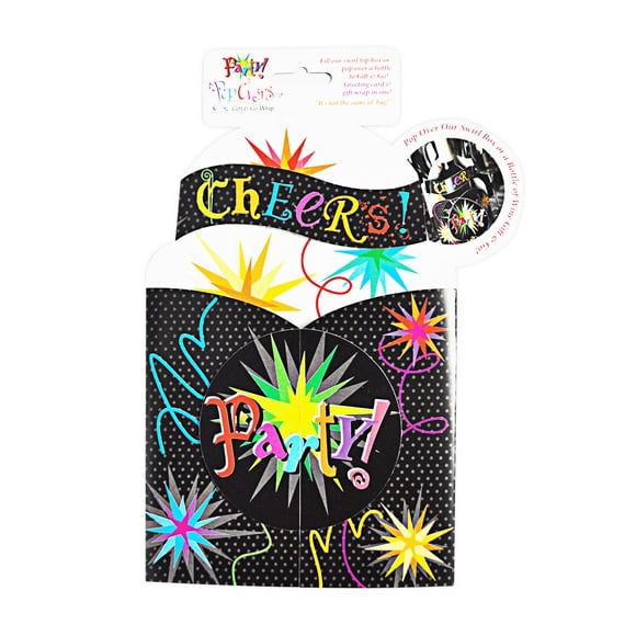 Party Theme Pop Overs Bouteille Emballage Cadeau
