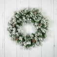 thumbnail image 4 of 36" Flocked Angel Pine with Pine Cones Artificial Christmas Wreath, 4 of 8