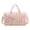 Pink L, variant on Women's Quilted Cotton Medium Travel Duffle Bag, Large Capacity Weekender Overnight Bag for Daily Use (Beige S)