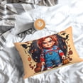thumbnail image 5 of Lsque Chucky Pattern Bedding Waterproof Pillow Protector Zippered Queen – Bed Bug Proof Pillow Encasement-16"x24", 5 of 6