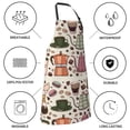 thumbnail image 5 of Kdxio Vintage Coffee Apron with Pockets Adjustable Kitchen Aprons for Men Women Waterproof Aprons for Cooking,Drawing,Crafting, Baking Household Cleaning, 5 of 8