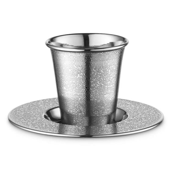 Netila 60474 3.3 oz Stainless Steel Kiddush Cup Set