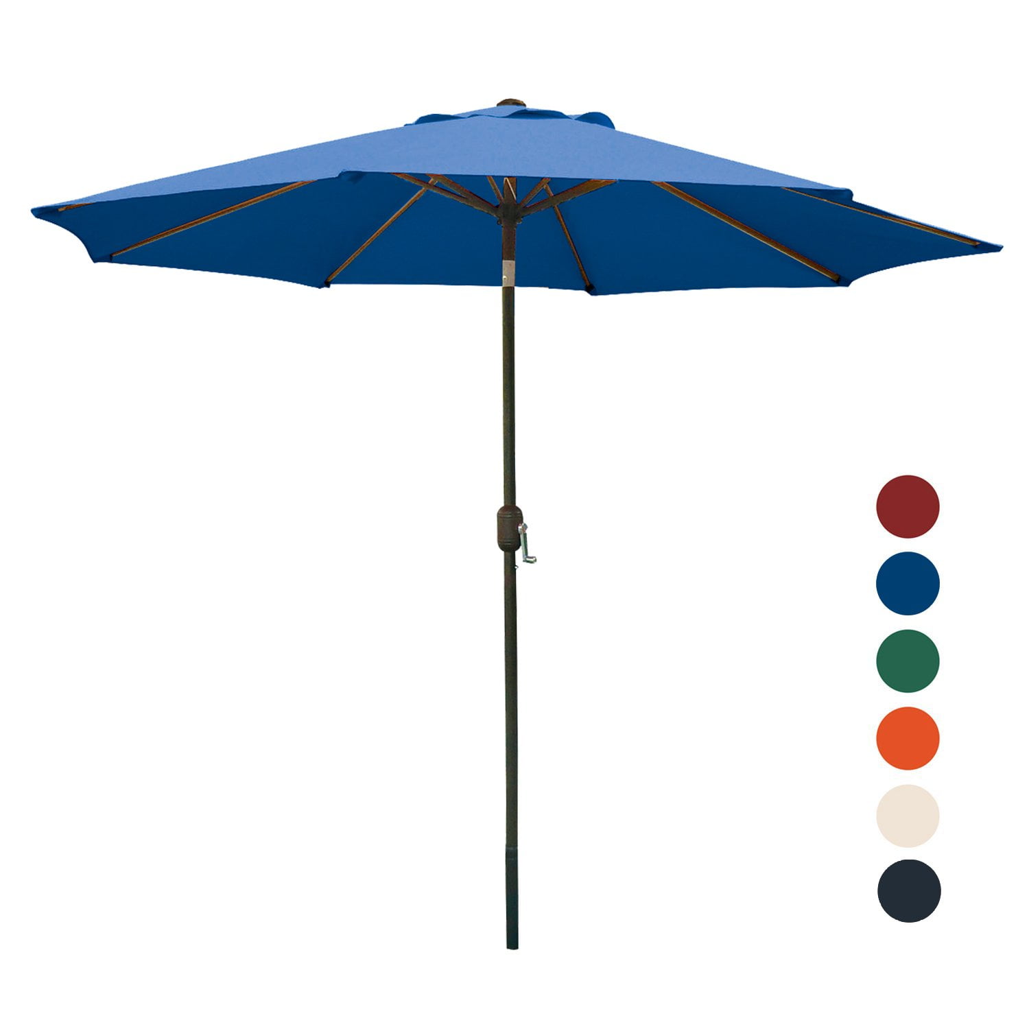 9Foot Patio Umbrella w/ Tilt Adjustment and FadeResistant Fabric 9 FT