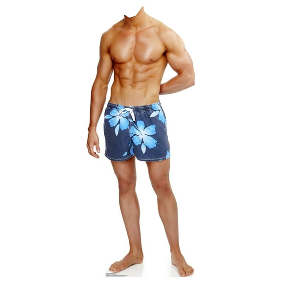 Beach Muscle Man Standin