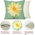 thumbnail image 2 of 1PC Pillow Cover 18x18 Inch, Watercolor Daisy Throw Pillow Covers, Hello Sunshine Summer Outdoor Decor Cushion Case Decoration for Home Couch Chair Sofa, 2 of 7