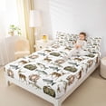 thumbnail image 4 of Feelyou Deer Fish Wildlife Queen Sheet Sets, Camping Adventure Kids Bed Set, 4 Pieces, 4 of 7