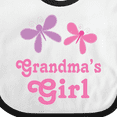 thumbnail image 4 of Inktastic Grandma's Girl Grandchild Butterfly Girls Baby Bib, 4 of 4