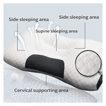 YuShuBaBa White Knitted Cotton Neck Pillows