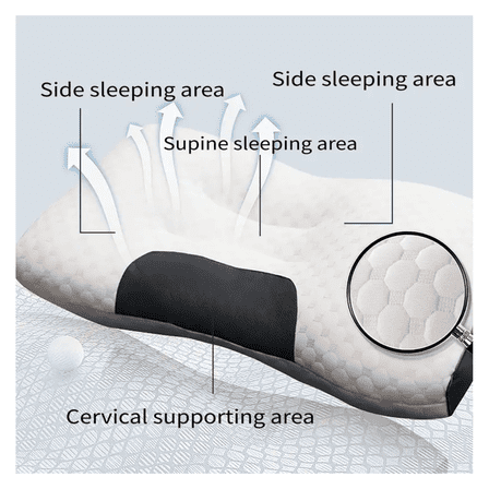 YuShuBaBa White Knitted Cotton Neck Pillows