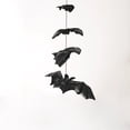 thumbnail image 3 of Glow in The Dark Halloween Bats, 5 Assorted Size Hanging Bats with Attached Ropes, Long Lasting Luminous Spooky Bat Decorations for Indoor and Outdoor Halloween Party Decor, Yard, 3 of 8