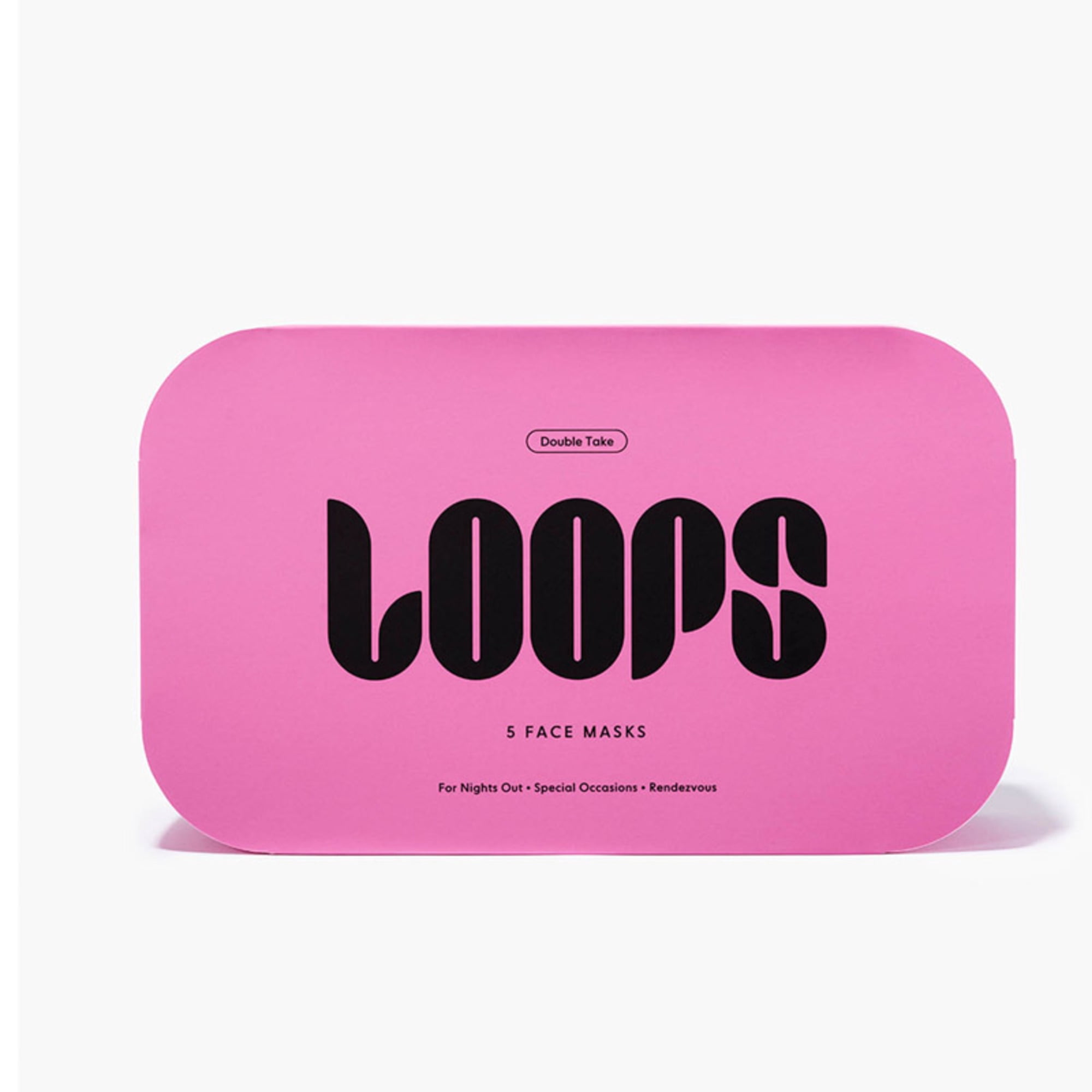 LOOPS Double Take Glow Hydrogel Face Mask | Brightening, Pore Refining & Calming | 5 Pack