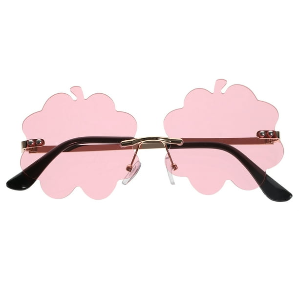KAKOWELY Gafas de sol de moda irregulares, gafas sin montura, gafas de sol personalizadas para fiestas y festivales.