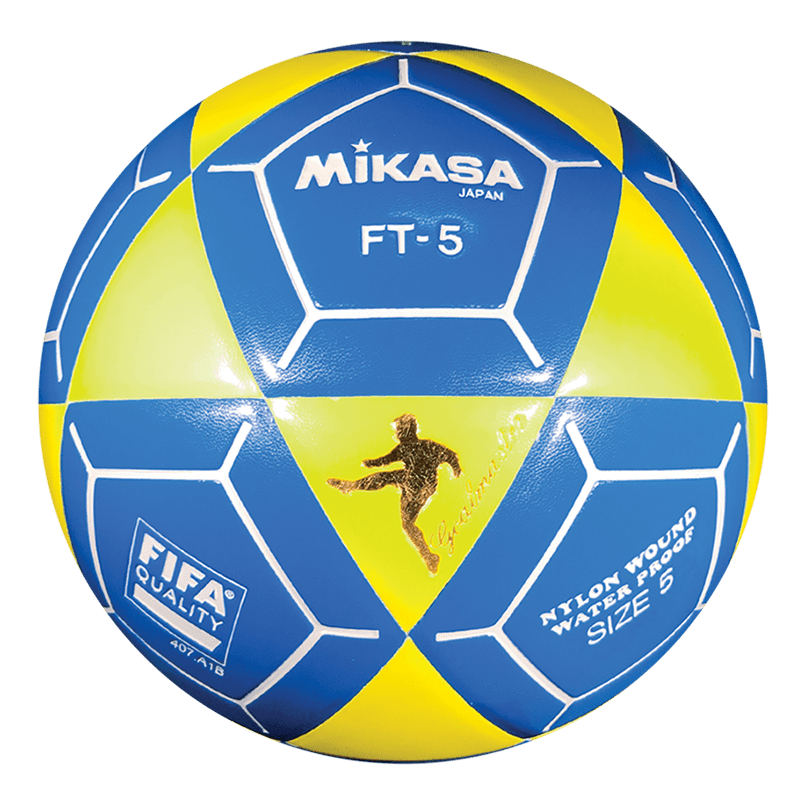 MIKASA FT5 Goal Master Soccer Ball Size 5 Blue/Yellow MIKASA FT5 Goal Master Soccer Ball Size 5 Blue/Yellow