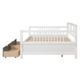thumbnail image 6 of Segmart Captain's Bed Twin Daybed with 2 Storage Drawers, White, 6 of 9
