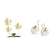 thumbnail image 1 of Figuras De Cisnes Con Forma De Hoja, Adorno Decorativo Para Estantería, Decoración Moderna Para El Hogar, Coleccionables, Dormitorio, Decoración Navideña, Artesanía De Mesa, Estatua De, 1 of 8