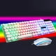 thumbnail image 1 of Combinación de teclado y ratón con cable, teclado retro con teclas redondas, teclado retro delgado y silencioso de 2,4 GHz para portátil con auriculares Bluetooth., 1 of 9
