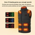 thumbnail image 6 of Pompotops Heated Vest for Men Women, Heated Waistcoat, Unisex Winter Hooded Heated Outerwear For Men Women, Lightweight USB Electric Heated Clothing Waistcoat With 3 Heating Level, 6 of 9