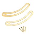thumbnail image 4 of 20PCS Lid Support Hinges with Screws Recurved Rod Hardware Lid Stay Hinge suitable for Cabinet Jewelry Box Wardrobe Brass Color-jc, 4 of 5