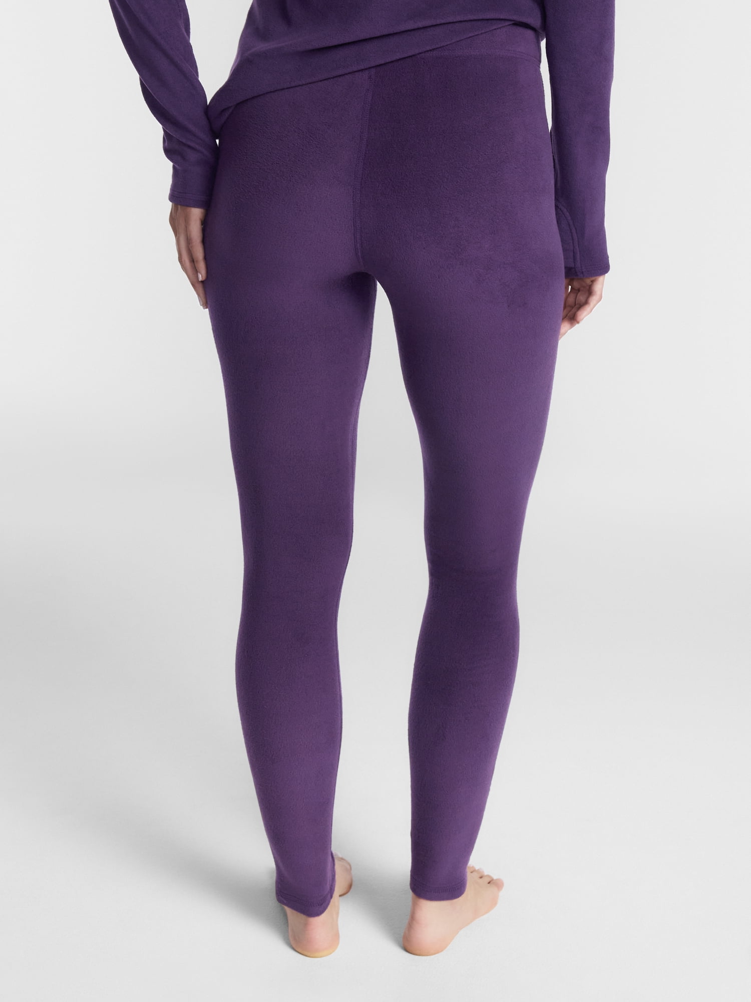 ClimateRight by Cuddl Duds Stretch Fleece Women's Mild Natural Rise Base Layer Thermal Legging, Sizes XS to 4X