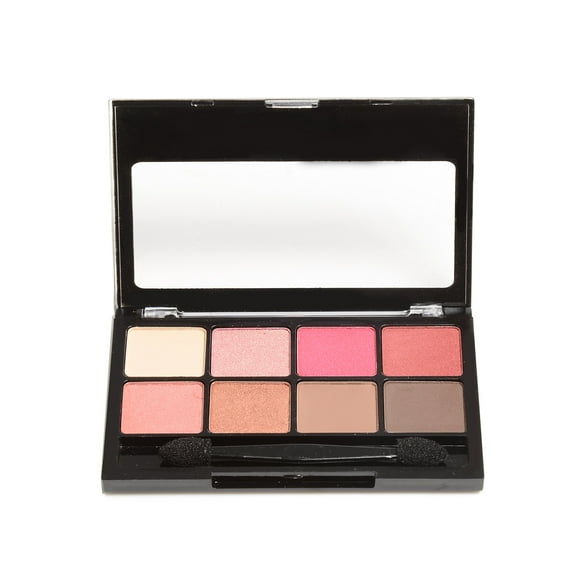 BYS Eyeshadow Makeup Palette 8 Shades - Matte and Metallic Think Pink