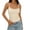 Tank tops for women Beige, variant on Womens Tank Top With Built In Bra Brushed Lace Trim Slim Cami Flattering Slim Fit Y2K Integrated Padded Chest Tank Womens T Shirts Blue One Size