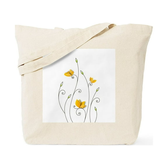 CafePress - Paper Butterflies Tote Bag - Unisex Canvas Tote Bag, Beige, 1-Piece