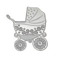 thumbnail image 1 of DIY Baby Carriage Pattern Cutting cutter die cutter Dies Stencil for Scrapbooking Paper Cart, 1 of 8