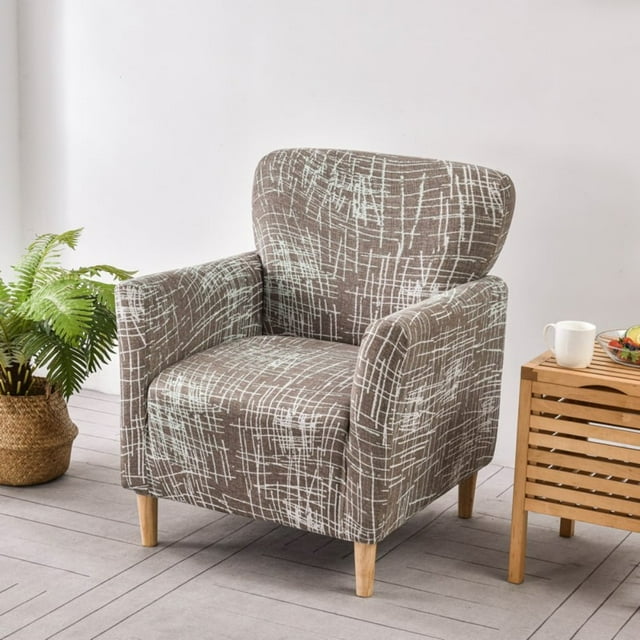 AIGIA Stretch Armchair Slipcover 1-Piece Accent Chair Covers with Arms Soft Chair Slipcovers for Living Room
