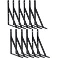 thumbnail image 1 of Heavy Duty Shelf Brackets Triangle Shelving Brackets Right Angle Wall Mounted Shelf Supporters Set of, 1 of 6