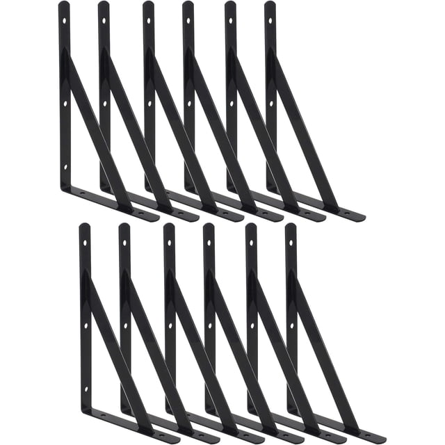 Heavy Duty Shelf Brackets Triangle Shelving Brackets Right Angle Wall Mounted Shelf Supporters Set of