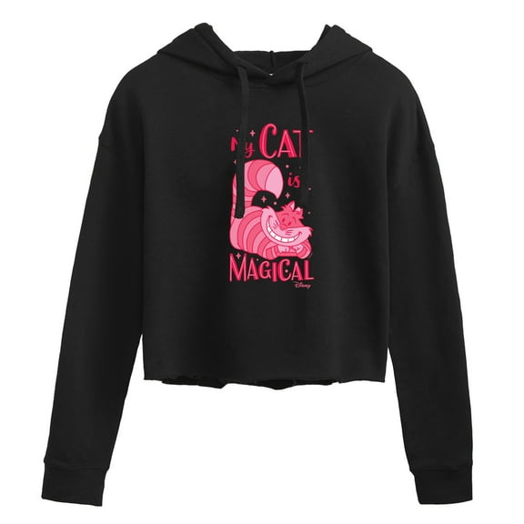 Disney Classics - Cats & Dogs - My Cat Is Magical - Juniors Cropped Pullover Hoodie
