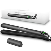 Professional Flat Iron Hair Straightener 1 Inch ,Ultra sleek design and lightweight, Flat Iron for Hair, 450℉ / 32°C Max , Ceramic Tourmaline Plates, Floating Plates, Negative IONs for