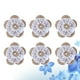thumbnail image 4 of 10 flores de arpillera de yute hechas a mano para decoración de bodas, fiestas de Navidad y manualidades., 4 of 6