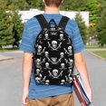 thumbnail image 4 of Lukts Pirate skulls Pattern 15 Inch Student Backpack, Waterproof Laptop Backpack with Adjustable Shoulder Straps, Lightweight Travel, Campus Backpack, Unisex, 4 of 6