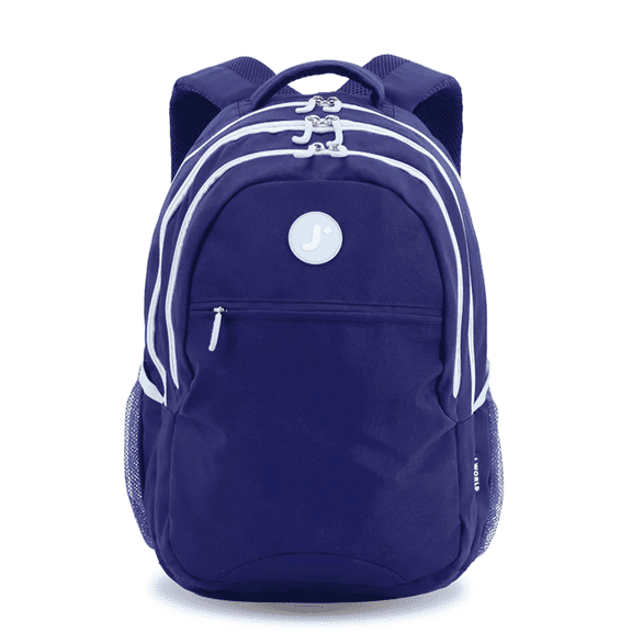 J World Boys and Girls Cornelia 18" Multi Compartment Laptop Backpack for School and Travel, Navy