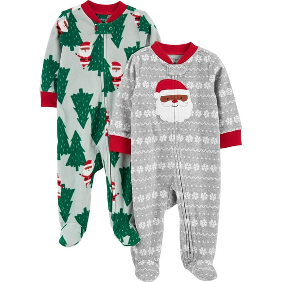 Pack de 2 unidades de forro polar Baby Holiday Sleep and Play Simple Joys
