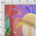 thumbnail image 2 of oneOone Cotton Poplin Twill Red Fabric Tropical Abstract With Flamingo Quilting Supplies Print Sewing Fabric By The Yard 56 Inch Wide, 2 of 4