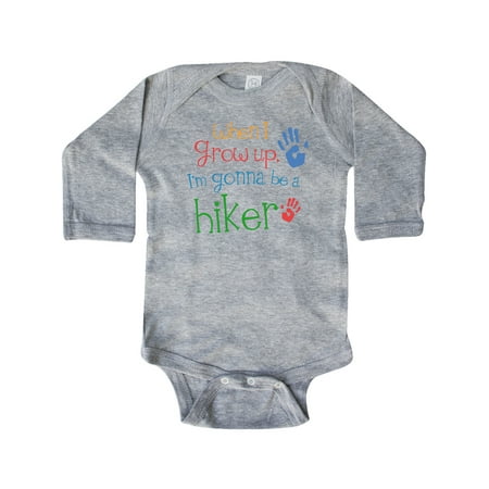 

Inktastic Hiking Future Hiker Gift Baby Boy or Baby Girl Long Sleeve Bodysuit