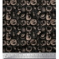thumbnail image 1 of Soimoi Black Cotton Duck Fabric Mix Fruits Fabric Prints By Yard 42 Inch Wide, 1 of 3