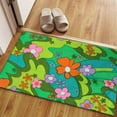 thumbnail image 5 of Home Decor Rug, Pattern Rug, Nursery Rug, Personalized Gifts, Groovy Tangerine Flower Rugs, Trippy Danish Rug, Floral Rug, Colorful Rug, 3.9'x5.9' - 120x180 cm, 5 of 8
