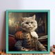 thumbnail image 2 of Kit Punto Cruz Gato Hilo Algodón Ecológico Bordado 11CT 40x50cm, 2 of 9