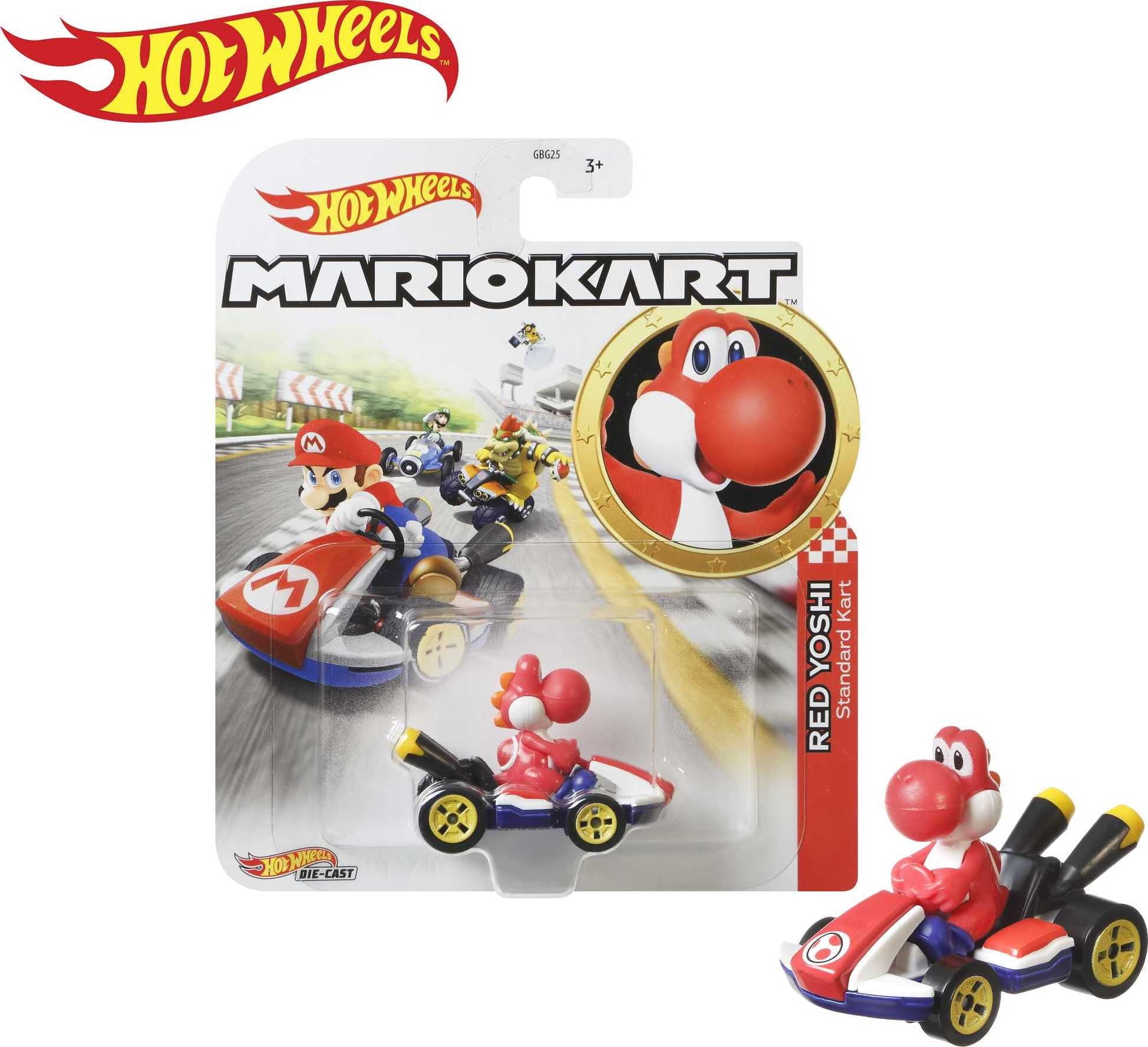 Mattel Hot Wheels Mariokart  GLP38 Yoshi Standard Kart 