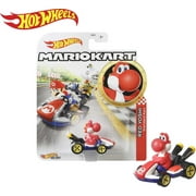 Hot Wheels Mario Kart Red Yoshi Super Character Car Diecast 1:64 Scale